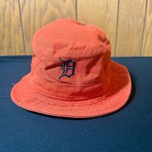 '47 Brand Detroit Tigers MLB Orange Bucket Hat Size Large